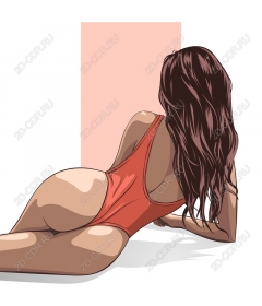  Gorgeous orange swimsuit