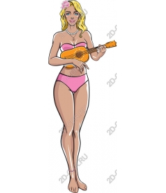  Bright summer girl-ukulele