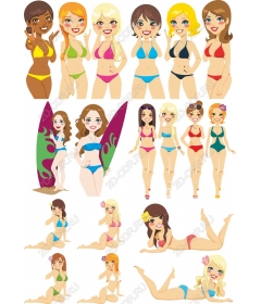 Summer kit for girls beach