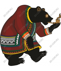  Bear in cultural traditional dress