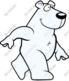 Fun polar bear