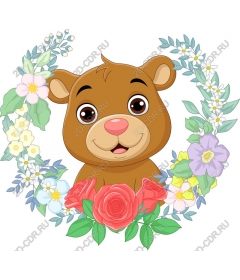  Adorable bear floral