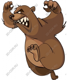  Animated ferocious bear