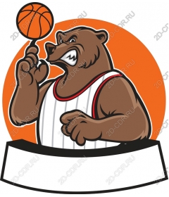 Basketball bear mascot