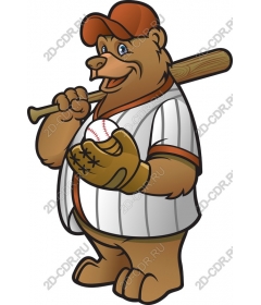  A playful baseball bear