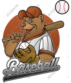 Baseball Adorable Bear