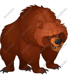  Ferocious brown bear