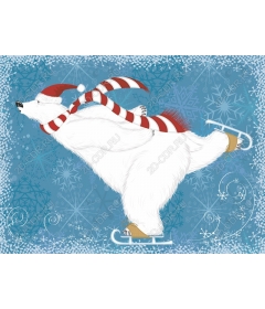 Polar bear-skater