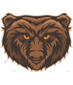 Head a ferocious grizzly bear