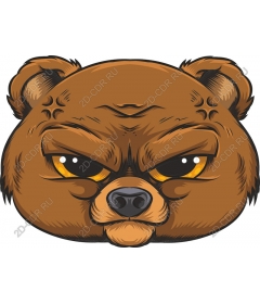  The muzzle of a ferocious bear