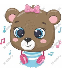  Cute music bear