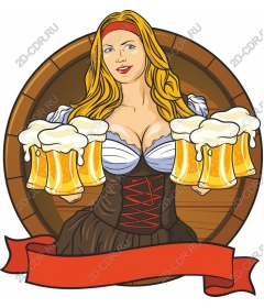  Festive beer bartender