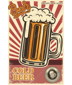 Cold beer retro
