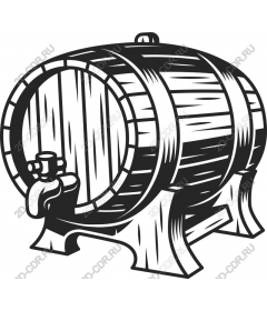 Vintage Wooden Barrel