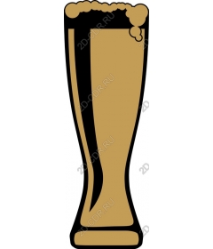  A glass of foam beer