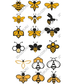  The collection's charming bees