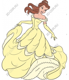  Charming Princess in a yellow dress
