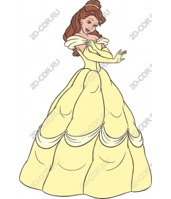  Elegant Princess in a yellow dress