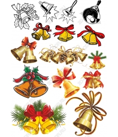 Set clipart "Christmas bell"
