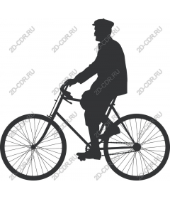 Vintage cyclist