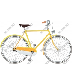  A bright yellow Bicycle