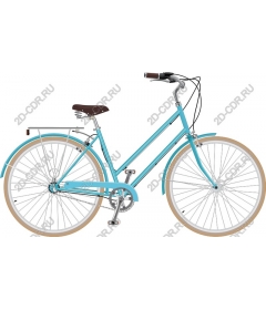  Elegant vintage blue Bicycle