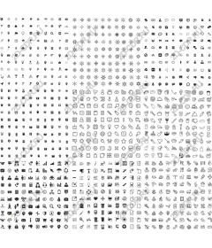  An extensive collection of icons