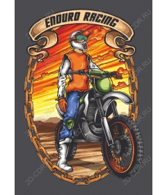 Working in racing Enduro