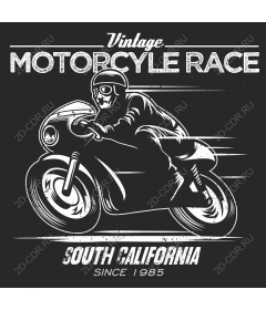 Race on vintage motorcycles