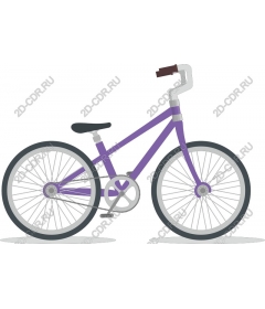 Stylish purple bike