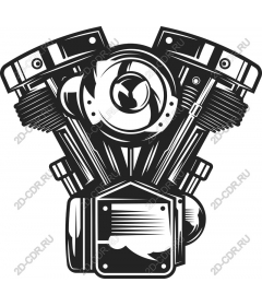  Мотоциклетный двигатель V-Twin