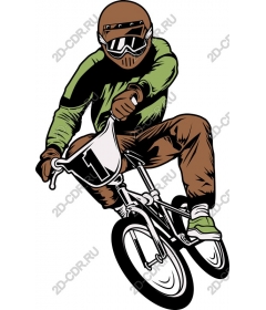  Динамичный райдер BMX