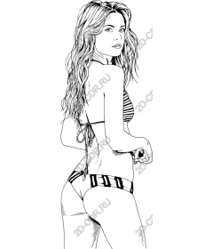  Gorgeous bikini line art