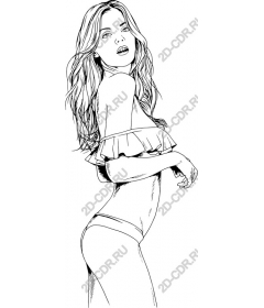  Chic and elegance: fashion female line art