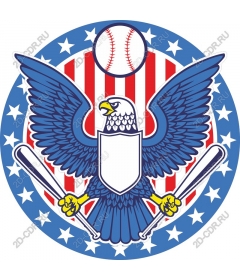 Patriotic eagle Baseball