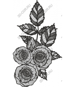 Vintage lace rose