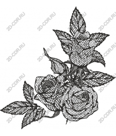  Elegant lace roses