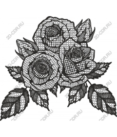  Elegant lace roses