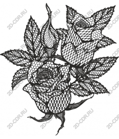 Bouquet of lace roses