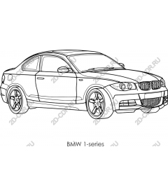  Штриховое искусство BMW 1-й серии