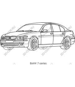  Drawing BMW 7 series
