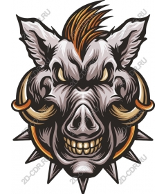  Ferocious boar's head