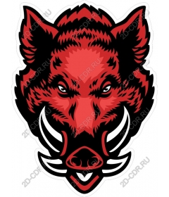  Ferocious boar's head