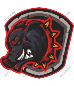  Ferocious boar's head