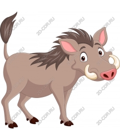  Bizarre cartoon wild boar
