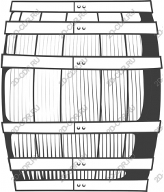  Classic wooden barrel