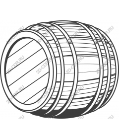 Vintage Wooden Barrel