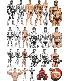 Collection men premium Muscular