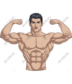  Flexing muscular men