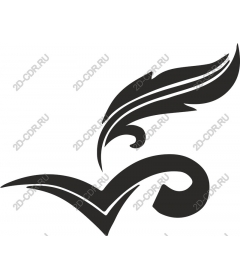  Elegant feather swirl